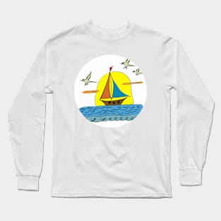 CUTE BOAT Long Sleeve T-Shirt